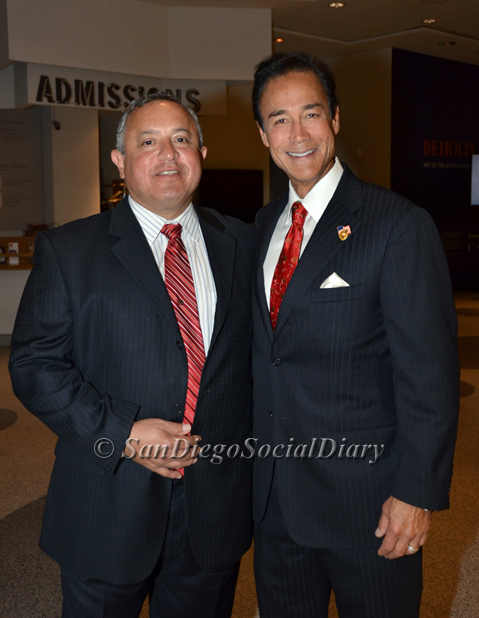 Jose Cruz of San Diego Council on Literacy with Scott Johnston of San Diego Social Diary